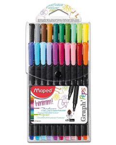 Maped Graph Peps 0.4mm Fineliners Set Pack of 20